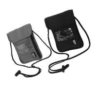 Zerodeko Portadocumentos de Viaje Adecuado para Procesos de Embarque y Seguridad en Aeropuerto con Bloqueo RFID, Estuche para Pasaporte de Nylon con Múltiples Compartimentos