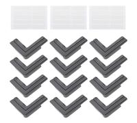 Zerodeko Protector de Esquinas Transparente de Pvc para Ventana, 12 Piezas Recortables, Anticolisión, Protección de Bordes y Cantos, Adecuado para Seguridad Hogar