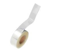 Zerodeko Protector de Etiquetas Adhesivas Transparentes Impermeables, Rollo de 250 Etiquetas Rectangulares 30x80 Mm, para Proteger Códigos de Barras en Libros y Materiales de Biblioteca,