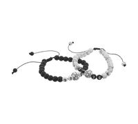 Zerodeko Pulsera Ajustable de Fútbol 2 Piezas Blanca y Negra Dijes de Cuentas Niñas Pulsera Deportiva Suerte para Fanáticos y Recuerdo de Partido 2026 Copa Internacional