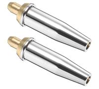 Zerodeko Puntas de Corte para de Propano 2 Piezas Punta de Repuesto para Antorcha de Corte Accesorio de Soldadura en Acero Inoxidable Tamaño Compacto Uso Profesional para Soldadura
