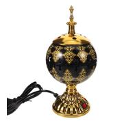Zerodeko Quemador de Incienso de Cerámica Negro Aroma Duradero y Diseño Tallado para Decoración Elegante en Espacios de Altar u Oficina, Tamaño 21.5x8x8 Cm