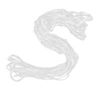 Zerodeko Red de Baloncesto de Nailon Trenzado Blanco para Canasta de 12 Pulgadas, Resistente para Todo Tipo de Clima y Competición Intensa en Canchas Deportivas Interiores