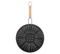 Zerodeko Rejilla redonda de acero inoxidable para asar - Parrilla para tortillas para estufa y quemador de gas - Placa difusora de calor para cocinar - Placa de calor para gas