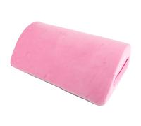 Zerodeko Reposapiés de Oficina Ergonómico de Espuma Viscoelástica, Almohadilla Antideslizante en Forma de Lágrima, Color Rosa, Asa para Uso en Casa y Escritorio, Cojín Relajante para Pies