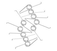 Zerodeko Resortes de Torsión Metálicos 0.9X7 MM para Cubo de Basura, Accesorios de Bisagra para Contenedores de Almacenamiento, 10 Unidades para Uso Manual en Cocina y Jardín