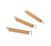 Zerodeko Resortes de Trémolo Dorados Estilo St para Guitarra Eléctrica Acero Baño de Oro, Fácil Instalación y Alta Resistencia, Paquete de 3 Piezas para Puente de Trémolo