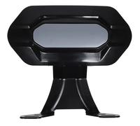 Zerodeko Respaldo Trasero Desmontable para Motocicleta y Scooter, Cojín del Asiento Trasero en Negro, Accesorio de Acero Inoxidable y Pp, Soporte Cómodo para Pasajero