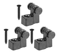 Zerodeko Retenedor de Cuerdas Especial para Guitarra Eléctrica, Juego de 3 Piezas de Metal Negro, Guía de Cuerdas para Guitarra, Accesorio Duradero para Mantenimiento y Afinación Estable