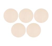Zerodeko Rodajas de Madera sin Acabado para Bricolaje 5 Piezas, Discos Redondos Naturales de 35 Cm, Piezas Lisas para Manualidades, Decoración de Jardín y Proyectos Creativos