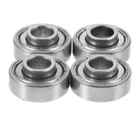 Zerodeko Rodamientos de rueda delantera de acero 4 piezas para sillas de ruedas con componentes internos y soporte seguro para uso en ruedas pequeñas