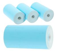 Zerodeko Rollos de Papel Térmico que Previene Atascos 4 Rollos Papel Azul sin Pelusa para Impresora de Recibos Adecuado para Uso en Tiendas y Oficinas