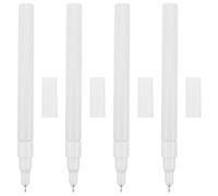 Zerodeko Rotuladores de pintura al óleo recargables 4pcs punta fina 0,7 mm para aluminio y metal, letras pequeñas, arte graffiti y retoques permanentes