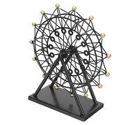 Zerodeko Rueda De La Fortuna De Hierro Carrusel Péndulo Cuna De Newton Mini Casa De Juguete Spinner De Matemáticas Rueda De Alfarero Juguetes De Escritorio Ruedas Juguetes