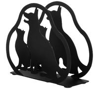 Zerodeko Servilletero Decorativo de Hierro con Diseño Animal para Cocina y Bares, Porta Pañuelos Negro, Dispensador de Servilletas para Mesa Social