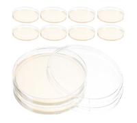 Zerodeko Set de 10 Placas de Agar Pre-Vertido de 90 MM para Experimentos Científicos en Laboratorio, Agar Preparado para Cultivo Bacteriano