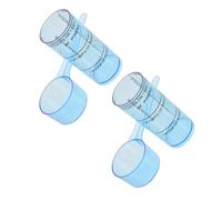 Zerodeko Set de 2 Tazas Medidoras de Plástico para Uso Dental Resistencia Química y Autoclavables, Ideales para Clínicas y Moldes de Silicona