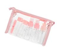 Zerodeko Set Portátil de 11 Piezas de Botellas Vacías para Cosméticos Dispensador de Loción Reutilizable y Material Pet para Cuidado Facial y Corporal en Viaje