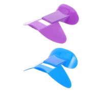 Zerodeko Silbato Nasal de Entrenamiento Adultos 2 Unidades Azul y Morado Dispositivo Plástico para Entrenar Embocadura y Respiración Nasal para Práctica y Clases
