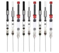 Zerodeko Sistema Paquete de 9 Piezas Convertidor de Tinta para Pluma Estilográfica Diseño de Resorte de Vacío, Fácil de Desmontar, Acero Inoxidable y Plástico para Caligrafía y Escritura