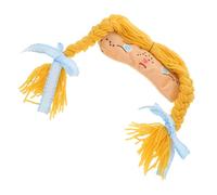 Zerodeko Sleep Eye Mask Blackout para Niñas Divertida y Diseño Japonés de Dibujos Animados Cubierta Ligera para Siesta Avión o Festival