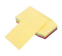 Zerodeko Sobres Pequeños en Blanco 9X6 CM Papel Colorido Mixto 50 Unidades Sobres para Dinero Monedas y Almacenamiento Seguro Uso Oficina y Eventos