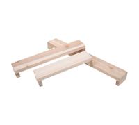 Zerodeko Soporte de Madera Bordes Redondeados sin Rebabas 3 Piezas Diseño Ancho y Grueso Mejora la Comodidad y Evita Movimientos de Mano para Artistas al Pintar Acuarelas en Escritorios