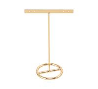 Zerodeko Soporte En De T para Pendientes Estante De Almacenamiento De Exhibición De Pendientes De Metal Organizador De Joyas Colgantes Soporte De Mesa para Collar Pulsera Colgador De