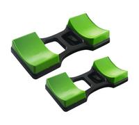 Zerodeko Soporte Estructura de Plástico Antideslizante Doble Capa con Mancuernas para Organizar Pesos en Estante Verde Home Gym para Mancuernas Pesadas