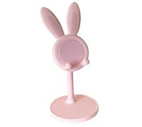 Zerodeko Soporte Móvil Ajustable Altura con Diseño de Conejito Soporte de Escritorio Ligero Antideslizante para Celular y Tablet Compatible con Carga para Estudiantes