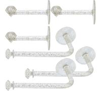 Zerodeko Soporte para Guardar Tocados y Diademas sin Taladro, Gancho de Pared para Colgar 6 Piezas, Diseño Ligero y Elegante para Organizar Accesorios de Cabello