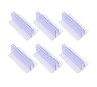 Zerodeko Soporte para Letreros de Tiendas Base de Estante Guía 6 Piezas Transparente Junta de Clasificación para Supermercados y Oficinas Accesorios Porta Etiquetas