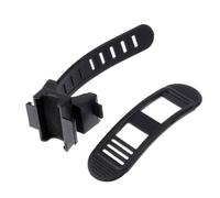 Zerodeko Soporte para Linterna de Bicicleta Ajustable 360° Clip de Plástico Negro 2 Unidades Accesorio Antideslizante para Manillar Adecuado para Ciclismo y Luces Bici Delanteras