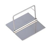 Zerodeko Soporte para Pañuelos de Papel de Acero Inoxidable, Servilletero Plateado Base Antideslizante, Adecuado para Cocina, Comedor y Oficina, Porta Toallas de Papel Práctico y Duradero