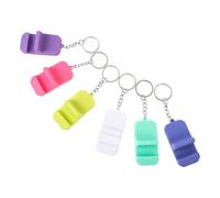 Zerodeko Soporte para Teléfono Móvil de Escritorio Diseño Multiángulo y Llavero, Silicona Ligera y Conveniente para Llevar, Adecuado para Oficina y Ver Películas, Pack de 6 Color Aleatorio
