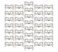 Zerodeko Soporte para Tubo de Luz Fluorescente T5 Clip de Hierro Resistente U Tipo 100 Piezas para Fijación de Tubos LED Accesorios para Lámparas Fluorescentes Montaje Seguro y