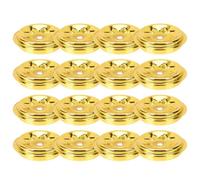 Zerodeko Soporte Porta Mechas Metálico Dorado para Lámpara de Aceite, 16 Piezas, Diseño Elegante y Ligero para Decoración del Hogar y Templo