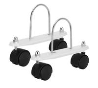 Zerodeko Soporte Ruedas Giratorias para Radiadores de Aceite y Calentadores de Patio, Base Robusta de Acero y Abs para Fácil Movilidad en Terraza
