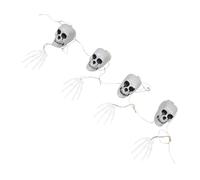 Zerodeko String of Halloween Decorations Creepy Skeleton Hand Skull Wall Ornament Lightweight Hanging Decor For Haunted House Party and Escape