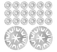 Zerodeko Sujetadores de Protección Térmica para Coche 30 Piezas Clips Metálicos Aplicables para Aislamiento de Capó Fijadores Resistentes al Calor para Escudo Térmico del Motor