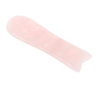 Zerodeko Tabla Gua Sha de Cuarzo Rosa Natural Herramienta Facial de Cristal para Masaje y Alivio de Ojos Piedra Gua para Cuidado Piel y Relajación Muscular Uso en Casa y Viaje