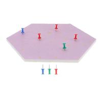 Zerodeko Tablero de Notas Hexagonal de Fieltro Púrpura, Tablón de Anuncios Multifuncional para Decoración del Hogar, Conveniente y Estilizado para Pared