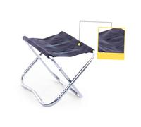 Zerodeko Taburete de Aluminio Portátil para Camping y Pesca Asiento Ligero con Lona Resistente Fácil de Transportar para Picnic y Actividades al Aire Incluye Funda de Transporte