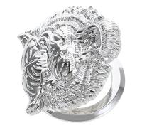 Zerodeko Tapa de Botón de Arranque Diseño Tigre, Cubierta Protectora Metálica de Encendido para Camiones y Coches, Accesorio Automotriz Resistente Corrosión para Interior de Vehículos