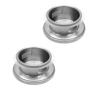 Zerodeko Tapas de Jarra de Agua de Acero Inoxidable 304, Cubierta Filtro de Colador para Té y Jugo, Set de 2 Piezas a Prueba de Polvo y Fugas, Ideales para Teteras Domésticas y Bebidas