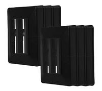 Zerodeko Tapas Decorativas para Postes de Cerca 40x60 Mm 6 Piezas Faldones de Plástico para Base de Barandilla Cubiertas Protectoras para Postes de Terraza y Barandales Faldón Cerca