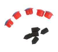 Zerodeko Tapones para Orificios de Grifo de Cocina y Baño 5 Unidades con Indicadores Rojo y Azul para Agua Caliente y Fría Accesorios Compatibles para Manijas de Grifo Prevención de