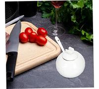 Zerodeko Tarro de Cerámica para Azúcar y Leche Recipiente Versátil para Café y Diseño Elegante para Mesa de Té