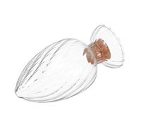Zerodeko Tarro para Cerillas con Tapa de Corcho Frasco de Almacenamiento Transparente para Cerillas Palillos y Objetos Pequeños Exhibidor Decorativo para Hogar y
