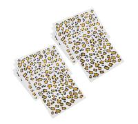 Zerodeko Tatuajes Temporales de Leopardo 12 Pcs Película Hidrográfica, Resistentes al Agua y Sudor, Hipoalergénicos, Fáciles de Aplicar para Cuerpo y Cara, Ideales para Fiestas y Uso